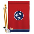 Americana Home & Garden Americana Home & Garden AA-SS-HS-140543-IP-BO-D-US18-AG 28 x 40 in. Tennessee States Impressions Decorative Vertical Double Sided House Flag Set & Pole Bracket Hardware Flag Set HS140543-BO